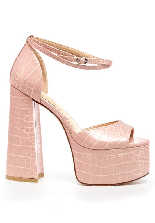 Alice Croc Platform Heeled Sandals