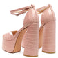 Alice Croc Platform Heeled Sandals
