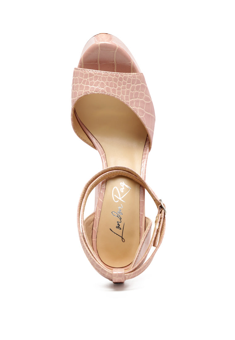 Alice Croc Platform Heeled Sandals