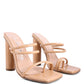 Dandelion High Block Heeled Croc Sandals