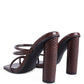 Dandelion High Block Heeled Croc Sandals