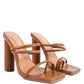 Dandelion High Block Heeled Croc Sandals