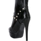 Dejang Metal Stud Embellished Faux Leather Ankle Boot