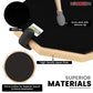 5 Core Drum Practice Pad Set 12" Adjustable Snare Drumming Stand