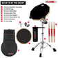 5 Core Drum Practice Pad Set 12" Adjustable Snare Drumming Stand