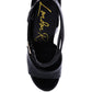 Drop Dead Patent Croc Ultra High Platform Sandals