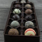 Gourmet Chocolate Truffle Gift Box – 12 Handcrafted Truffles in Wine
