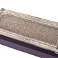 Silver Crushed Diamond Glass Tray in Gift Box