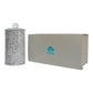 Silver Crushed Diamond Glass Canister in Gift Box