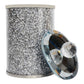 Silver Crushed Diamond Glass Canister in Gift Box