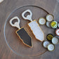 Bottle Opener with Gold Trim