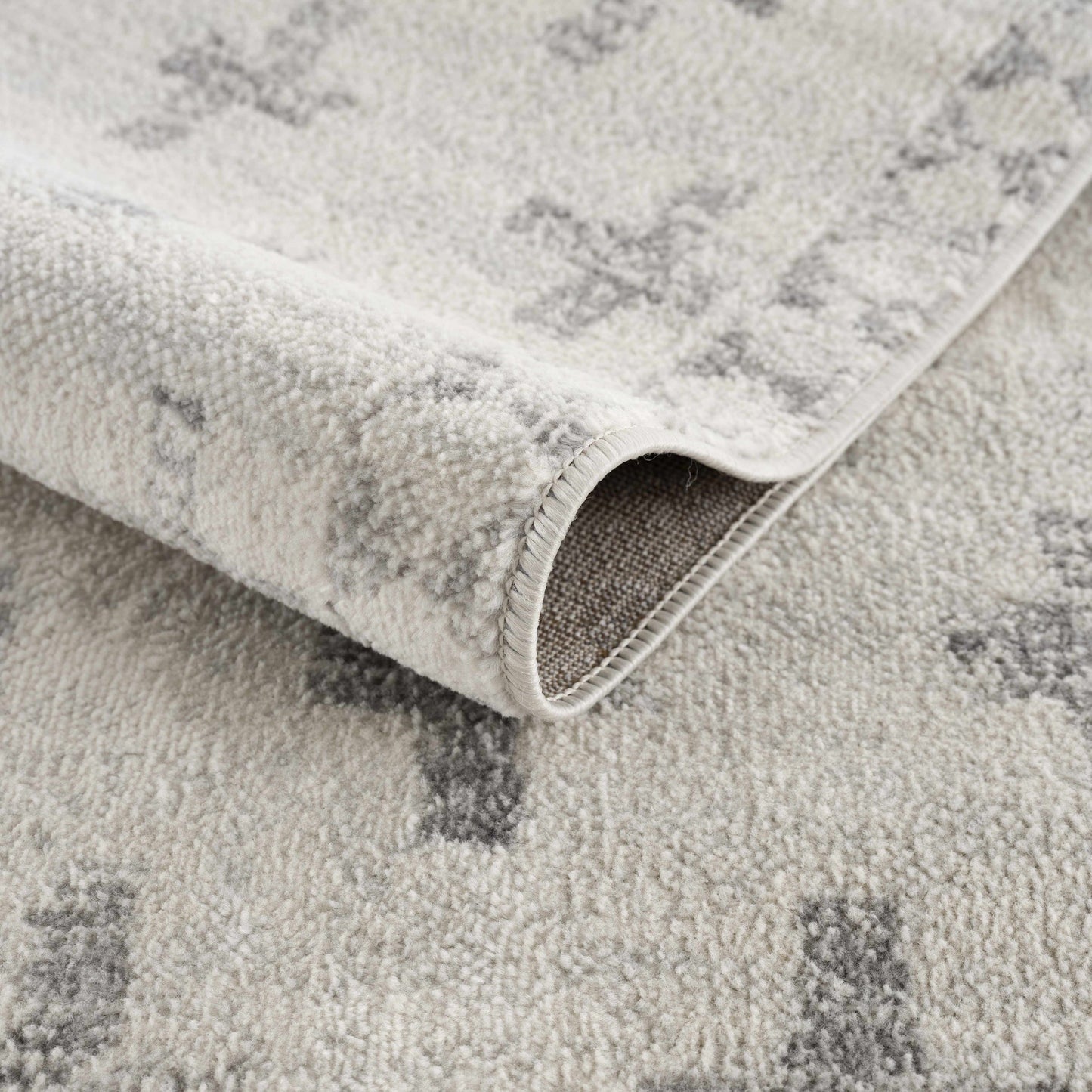 Tigris Swiss Cross Ivory & Gray 2322 Area Rug