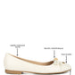 Moi Metallic Embellished Flat Ballerinas