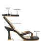 Celty Ankle Strap Spool Heel Sandals