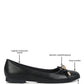 Moi Metallic Embellished Flat Ballerinas