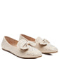 Dewdrops Embellished Casual Bow Loafers