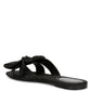 Fleurette Bow Flat Sandals