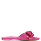 Fleurette Bow Flat Sandals