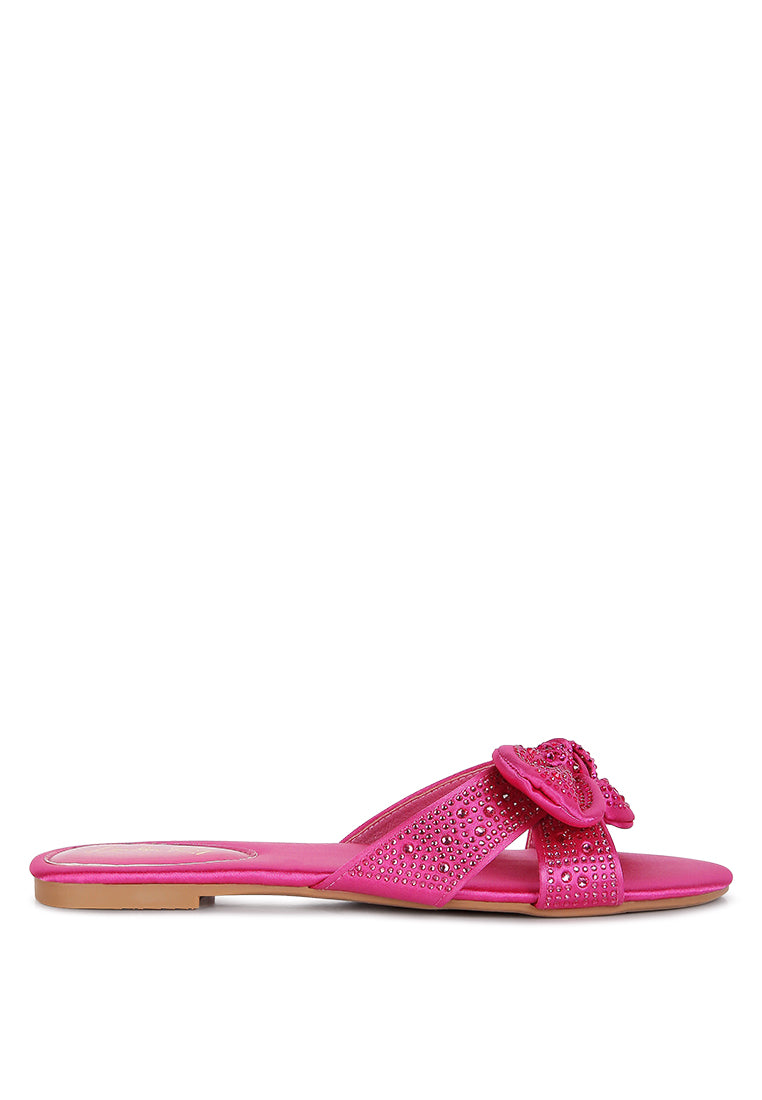 Fleurette Bow Flat Sandals