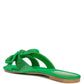 Fleurette Bow Flat Sandals