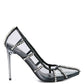 Diamante Clear Stiletto Heel Pumps