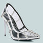 Diamante Clear Stiletto Heel Pumps