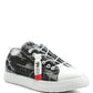 Men's Distressed Denim Lace-Up Casual Sneakers
