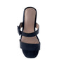 Doodle Animal Print Block Heel Sandals