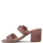 Doodle Animal Print Block Heel Sandals