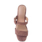 Doodle Animal Print Block Heel Sandals