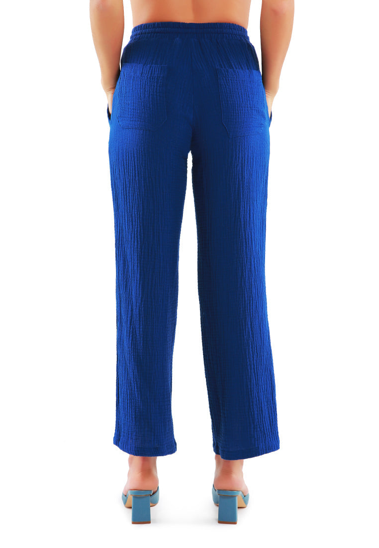 Drawstring Casual Lounge Wide Pants