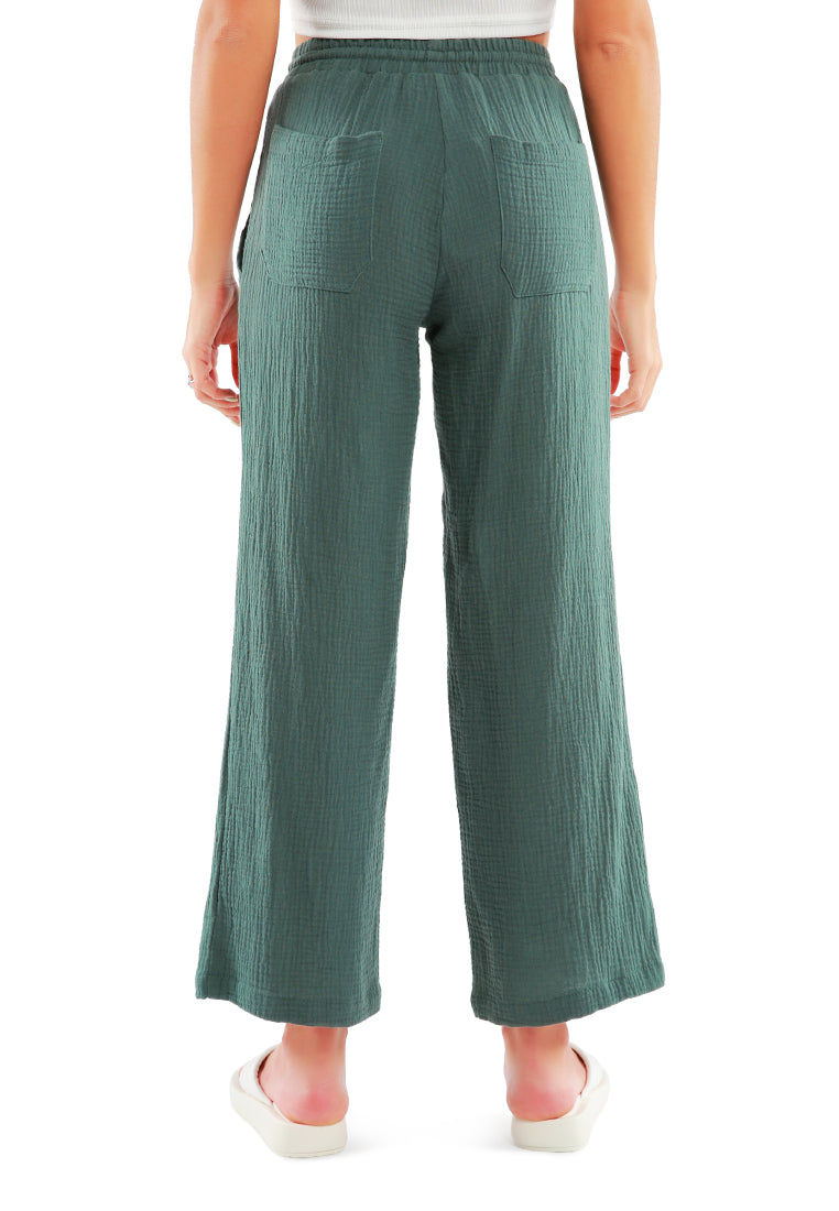 Drawstring Casual Lounge Wide Pants
