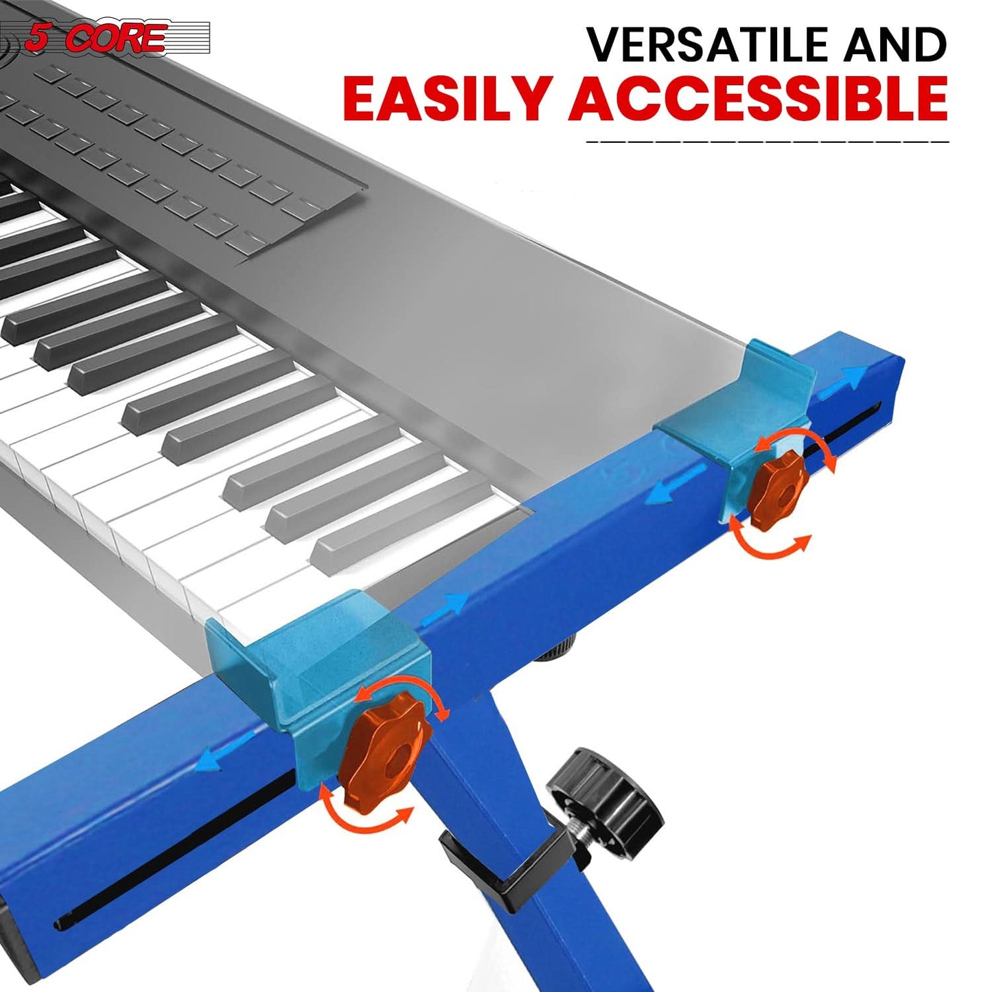 5Core Keyboard Stand Z Style Sturdy Adjustable Electric Piano Riser