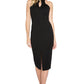 Emma Dress - Sleeveless dress with collar, front keyhole, back cut-out