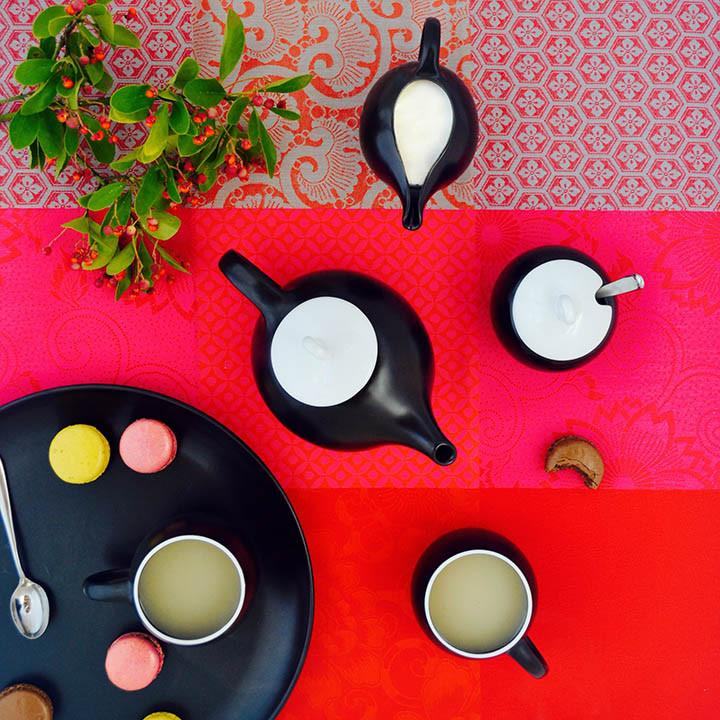 EVA 6-piece tea set - Black matte
