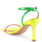 Fantasy Mid Heel Square Toe Sandals