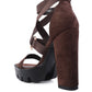 Fresh Daisy Harness Straps Block Heel Sandals