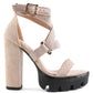Fresh Daisy Harness Straps Block Heel Sandals