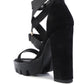 Fresh Daisy Harness Straps Block Heel Sandals