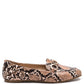 Wibele Croc Textured Metal Show Detail Loafers