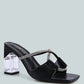 Fineapple Rhinestone Embellished Clear Sandals