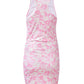 Floral Print Ruched Bodycon Dress
