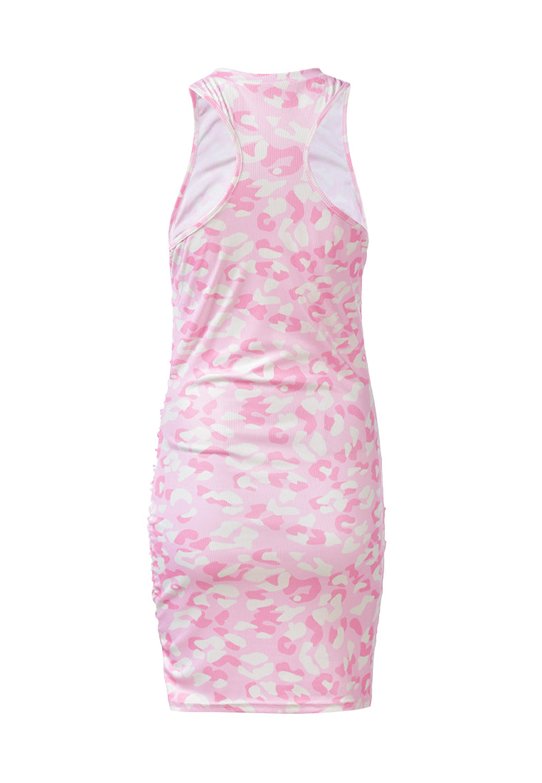 Floral Print Ruched Bodycon Dress