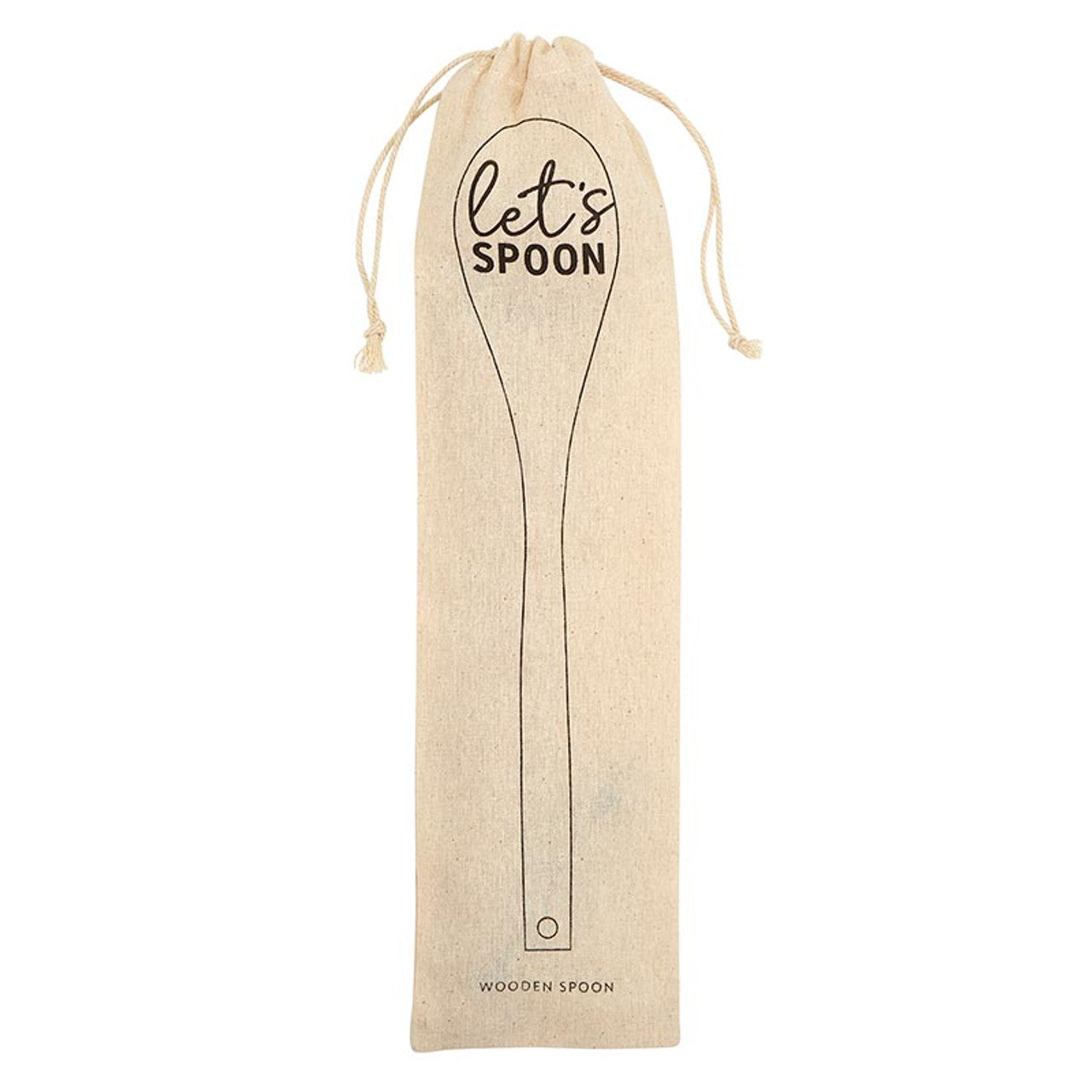 Let's Spoon Wooden Cooking Spoon | Beech Wood Kitchen Utensil in