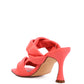 Glam Girl Twisted Strap Spool Heel Sandals