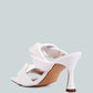 Glam Girl Twisted Strap Spool Heel Sandals