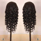 180% Density Full 4x4 Transparent Lace Front Loose Wave Human Hair Wig