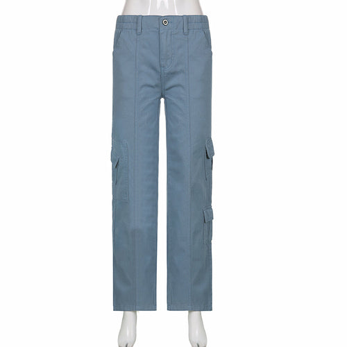 Low Waisted Grunge Baggy Jeans Fairycore Cute Cargo Pants