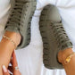 Pinterest Women Sneaker Light Breathble Vulcanized Shoes Platform Lace