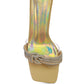 Hiorda Rhinestone Knotted Spool Heel Sandals